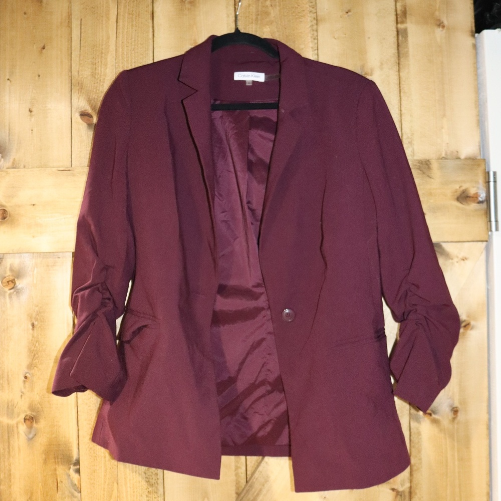 Women's Calvin Klein 3/4 Sleeve Blazer